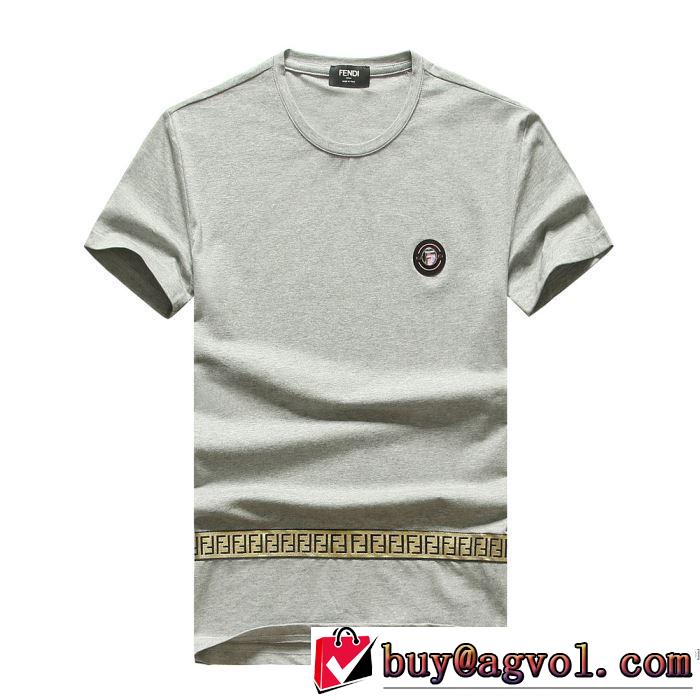 ファッションに取り入れよう 3色可選 フェンディ FENDI 人気ランキング最高 半袖Tシャツ争奪戦必至