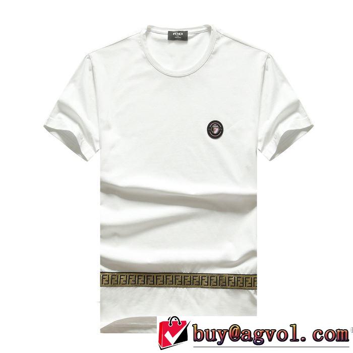 ファッションに取り入れよう 3色可選 フェンディ FENDI 人気ランキング最高 半袖Tシャツ争奪戦必至