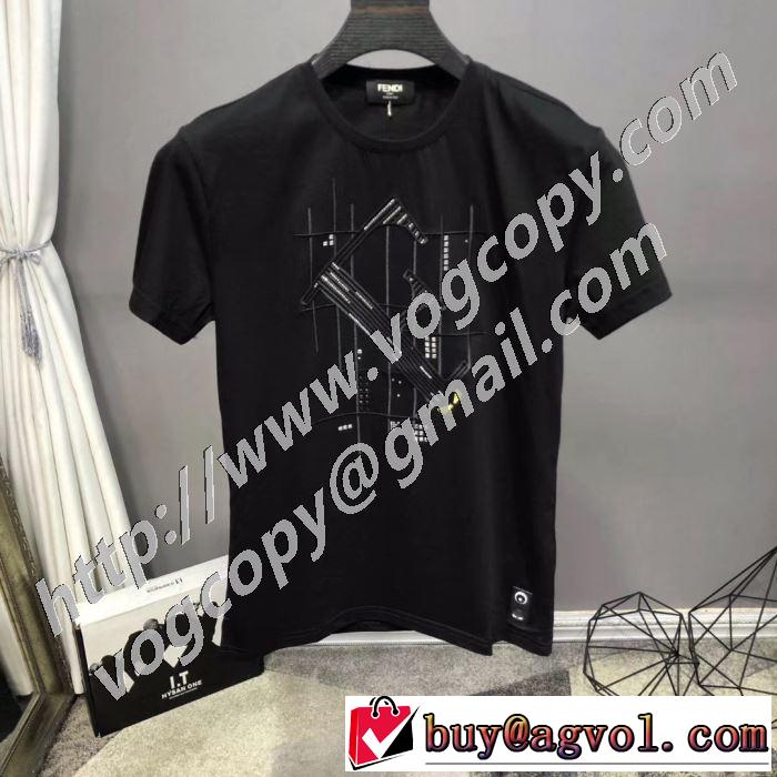 半袖Tシャツ 本当に嬉しいアイテム 2色可選 フェンディ差をつけたい人にもおすすめ  FENDI
