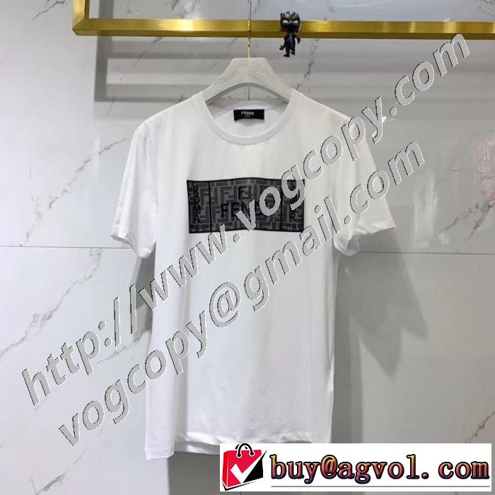 驚きのプライス 半袖Tシャツ 大人の新作こそ フェンディ 2色可選 FENDI おしゃれに大人の必見