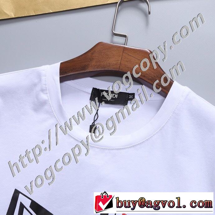 フェンディ有名ブランドです 2色可選  FENDI 着こなしを楽しむ 半袖Tシャツ 争奪戦必至