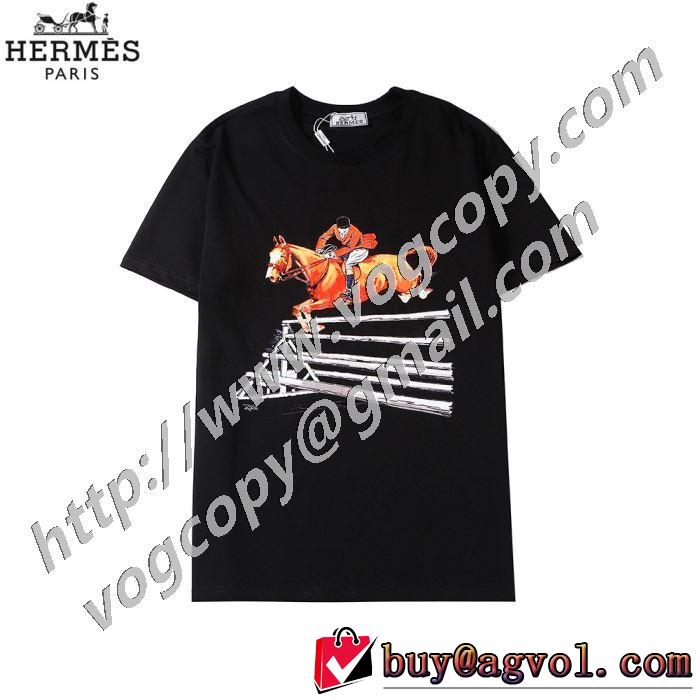 半袖Tシャツ 3色可選 20新作です エルメスストリート系に大人気  HERMES  デザインお洒落