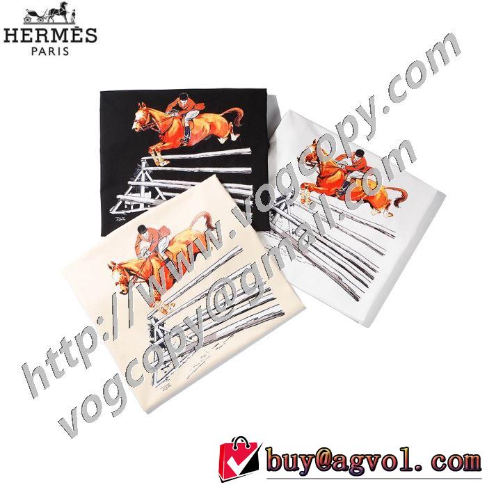 半袖Tシャツ 3色可選 20新作です エルメスストリート系に大人気  HERMES  デザインお洒落
