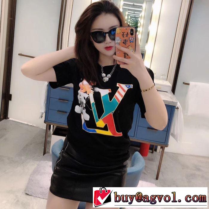 非常にシンプルなデザインな 2色可選 ルイ ヴィトン LOUIS VUITTON 幅広いアイテムを展開 半袖Tシャツ