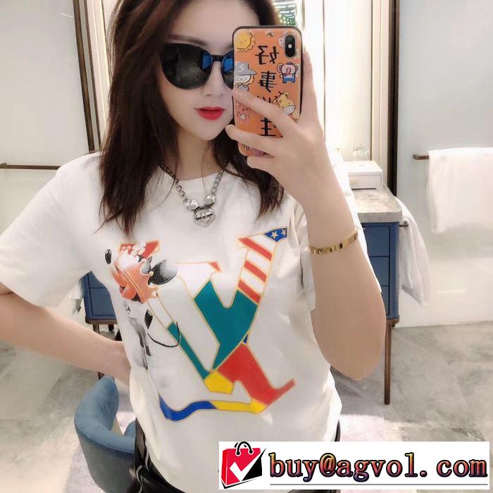 非常にシンプルなデザインな 2色可選 ルイ ヴィトン LOUIS VUITTON 幅広いアイテムを展開 半袖Tシャツ
