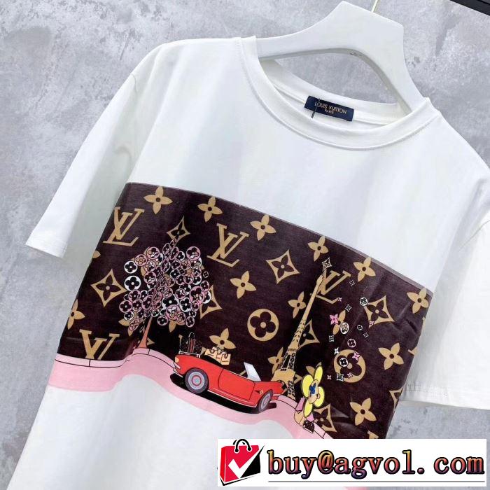 普段のファッション ルイ ヴィトン LOUIS VUITTON 大人気のブランドの新作 半袖Tシャツ