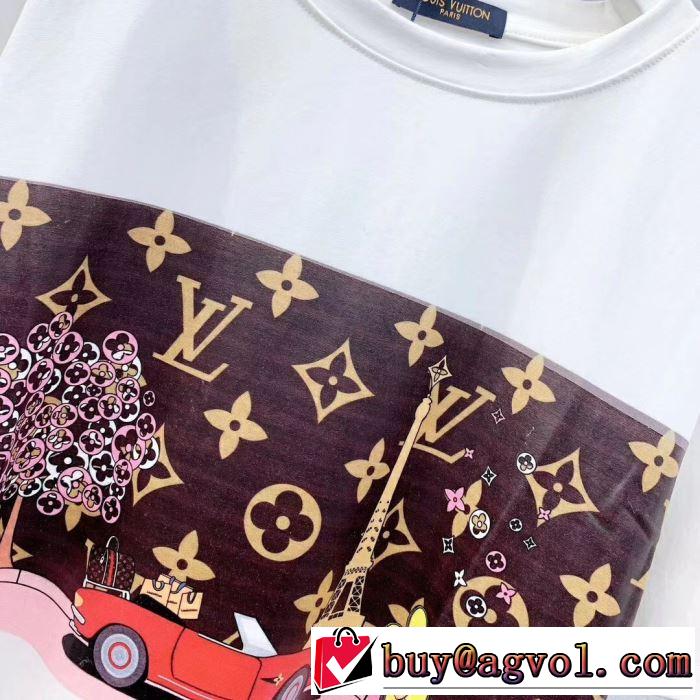 普段のファッション ルイ ヴィトン LOUIS VUITTON 大人気のブランドの新作 半袖Tシャツ