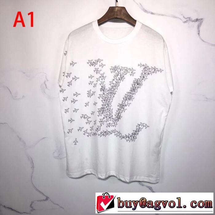 今なお素敵なアイテムだ 多色可選 ルイ ヴィトン今年の春トレンド  LOUIS VUITTON 半袖Tシャツ大人の新作こそ