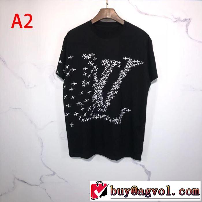 今なお素敵なアイテムだ 多色可選 ルイ ヴィトン今年の春トレンド  LOUIS VUITTON 半袖Tシャツ大人の新作こそ