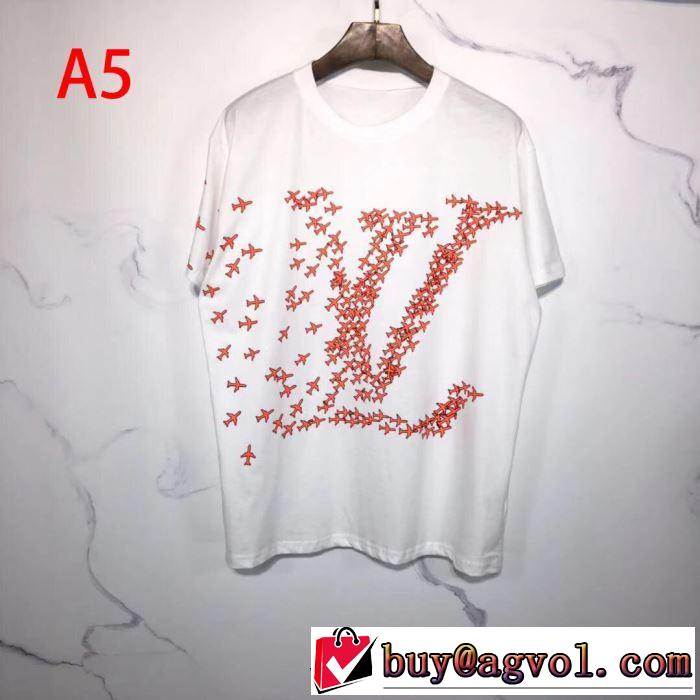 今なお素敵なアイテムだ 多色可選 ルイ ヴィトン今年の春トレンド  LOUIS VUITTON 半袖Tシャツ大人の新作こそ