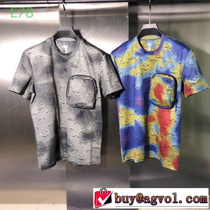ルイ ヴィトンデザインお洒落 2色可選  LOUIS VUITTON 最新の入荷商品 半袖Tシャツトレンド最先端のアイテム