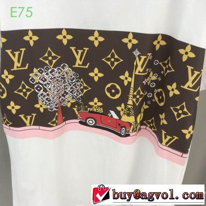 2020春新作 半袖Tシャツ ファッショニスタを中心に新品が非常に人気 ルイ ヴィトン LOUIS VUITTON