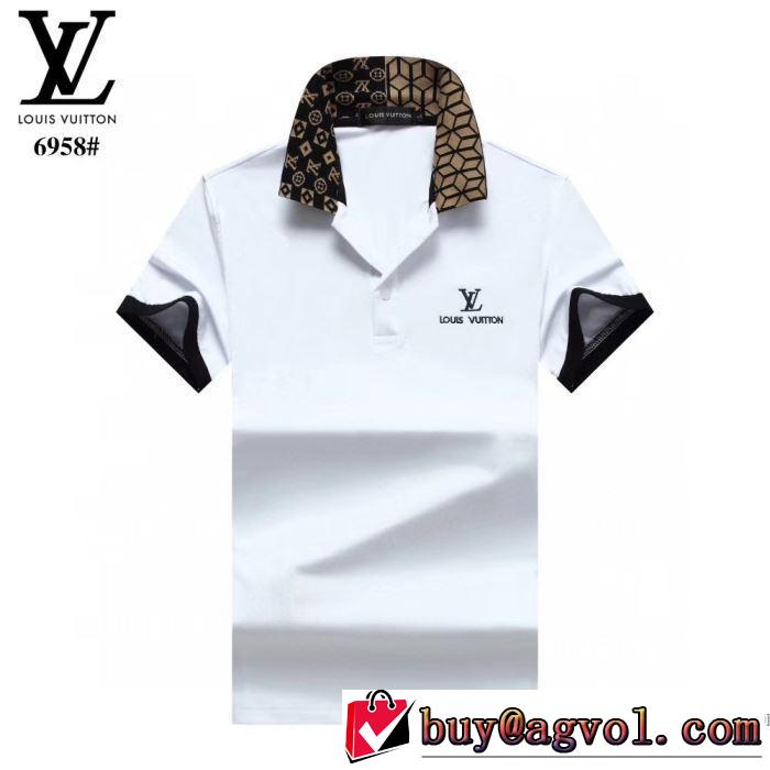 多色可選 非常にシンプルなデザインな ルイ ヴィトン 大人気柄 LOUIS VUITTON 高級感のある素材 半袖Tシャツ