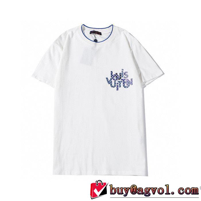 差をつけたい人にもおすすめ 2色可選 ルイ ヴィトン LOUIS VUITTON 春夏コレクション新品 半袖Tシャツ