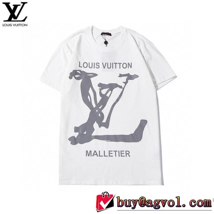 2色可選 ルイ ヴィトン 普段見ないデザインばかり LOUIS VUITTON 半袖Tシャツ 非常にシンプルなデザインな