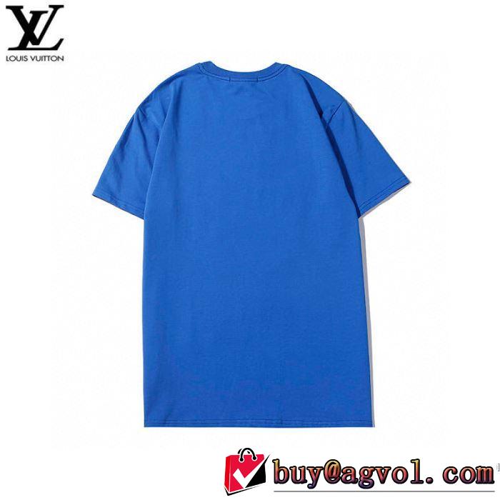 2色可選 ルイ ヴィトン 普段見ないデザインばかり LOUIS VUITTON 半袖Tシャツ 非常にシンプルなデザインな