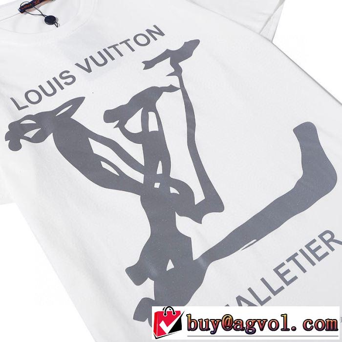 2色可選 ルイ ヴィトン 普段見ないデザインばかり LOUIS VUITTON 半袖Tシャツ 非常にシンプルなデザインな