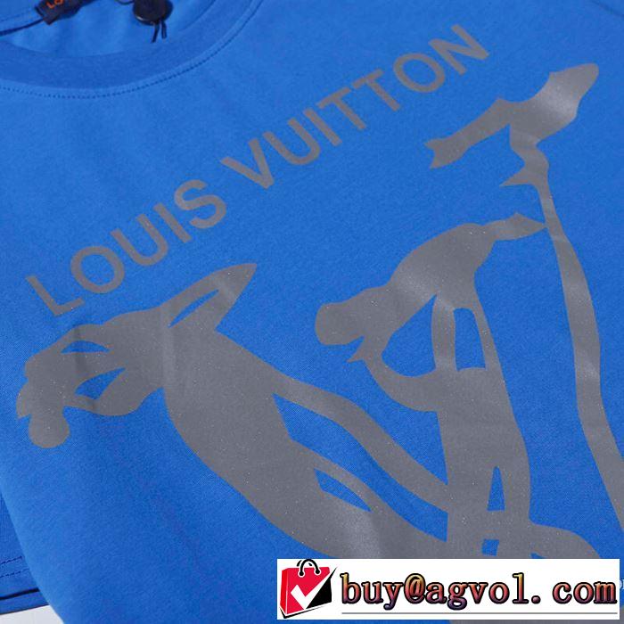 2色可選 ルイ ヴィトン 普段見ないデザインばかり LOUIS VUITTON 半袖Tシャツ 非常にシンプルなデザインな