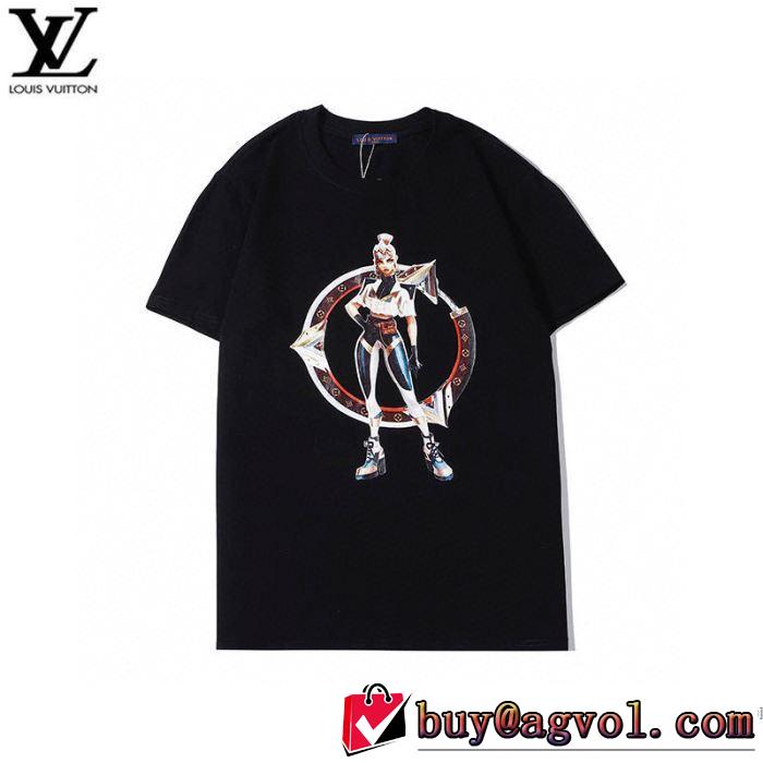 海外でも人気なブランド 2色可選 半袖Tシャツ 幅広いアイテムを展開 ルイ ヴィトン LOUIS VUITTON