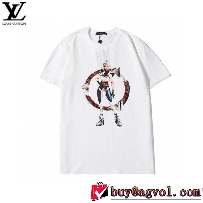海外でも人気なブランド 2色可選 半袖Tシャツ 幅広いアイテムを展開 ルイ ヴィトン LOUIS VUITTON