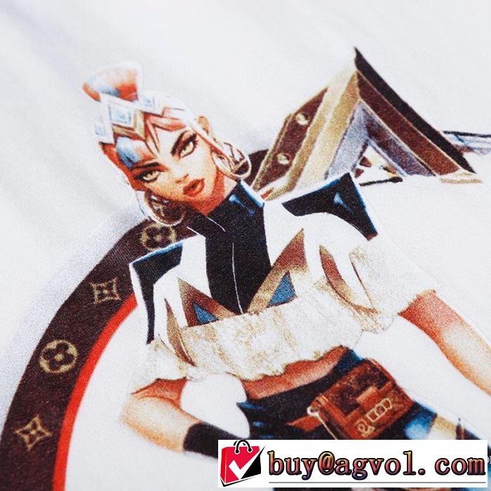 海外でも人気なブランド 2色可選 半袖Tシャツ 幅広いアイテムを展開 ルイ ヴィトン LOUIS VUITTON