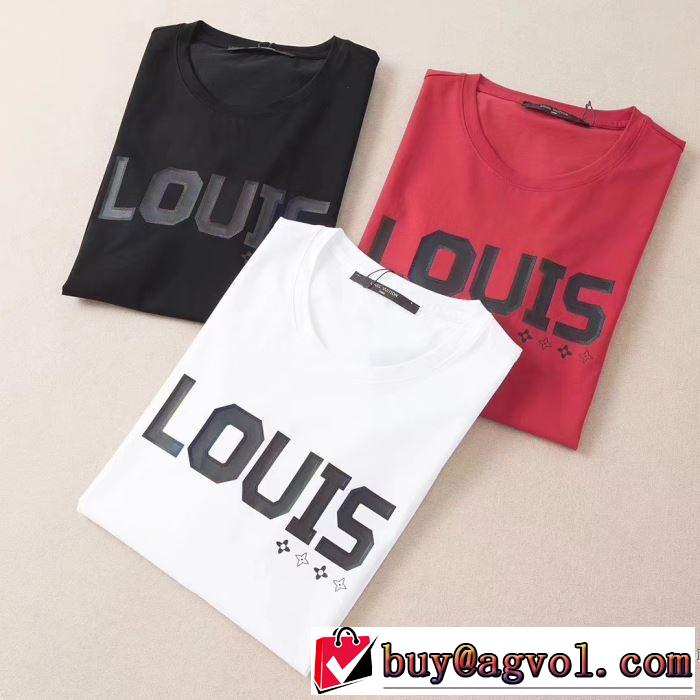 3色可選 普段のファッション ルイ ヴィトン LOUIS VUITTON 大人気のブランドの新作 半袖Tシャツ 最もオススメ