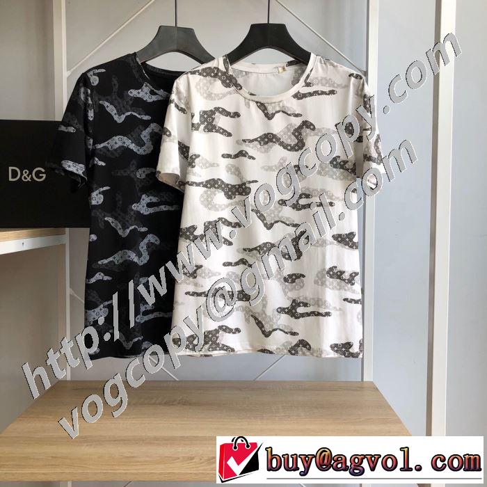 2020話題の商品 2色可選 ルイ ヴィトン LOUIS VUITTON 飽きもこないデザイン 半袖Tシャツ