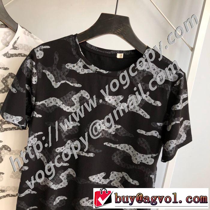 2020話題の商品 2色可選 ルイ ヴィトン LOUIS VUITTON 飽きもこないデザイン 半袖Tシャツ