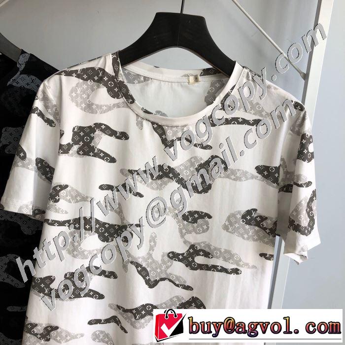 2020話題の商品 2色可選 ルイ ヴィトン LOUIS VUITTON 飽きもこないデザイン 半袖Tシャツ