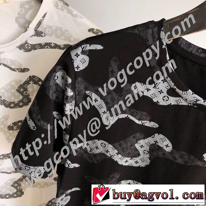 2020話題の商品 2色可選 ルイ ヴィトン LOUIS VUITTON 飽きもこないデザイン 半袖Tシャツ