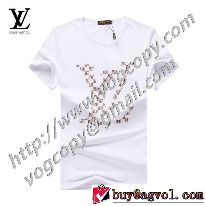 2色可選 ルイ ヴィトン 普段見ないデザインばかり LOUIS VUITTON 非常にシンプルなデザインな 半袖Tシャツ