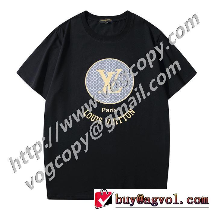 ルイ ヴィトン大幅割引価格 2色可選  LOUIS VUITTON 今年の春トレンド 半袖Tシャツ 大人の新作こそ