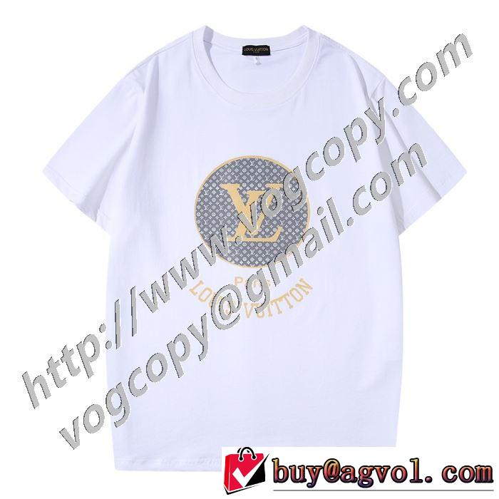 ルイ ヴィトン大幅割引価格 2色可選  LOUIS VUITTON 今年の春トレンド 半袖Tシャツ 大人の新作こそ