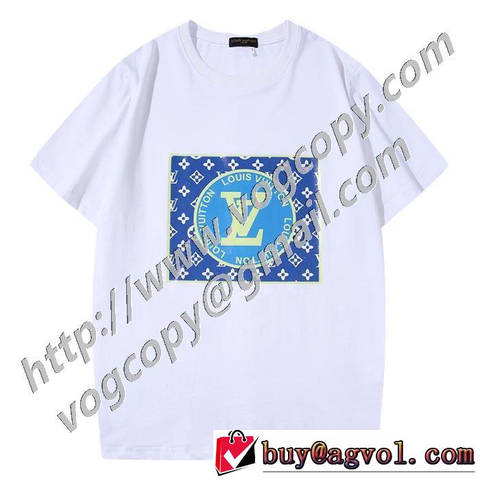 おしゃれに大人の必見 2色可選 半袖Tシャツ 驚きのプライス ルイ ヴィトン LOUIS VUITTON