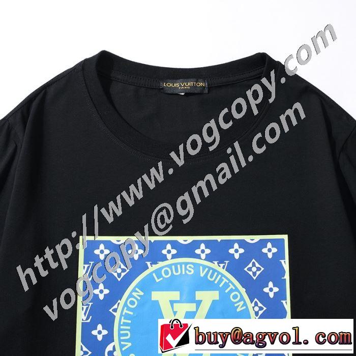 おしゃれに大人の必見 2色可選 半袖Tシャツ 驚きのプライス ルイ ヴィトン LOUIS VUITTON