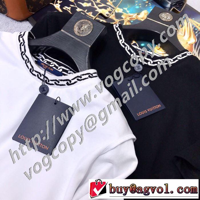 2色可選 半袖Tシャツ 海外限定ライン ルイ ヴィトン 使いやすい新品 LOUIS VUITTON 世界共通のアイテム