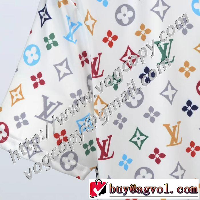 素敵なアイテム ルイ ヴィトン2色可選  LOUIS VUITTON 通勤通学どちらでも使え 半袖Tシャツ