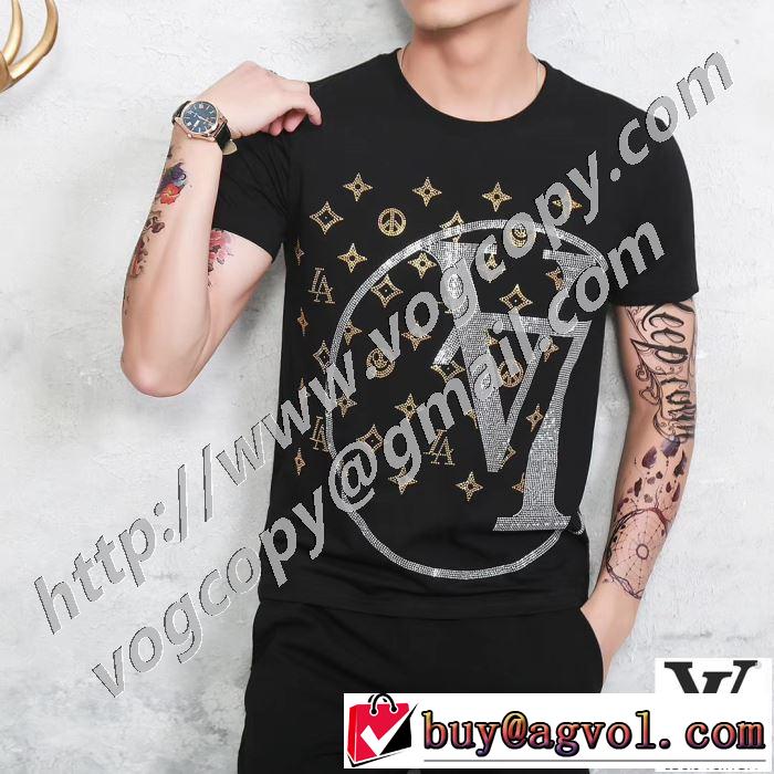 スタイルアップ ルイ ヴィトン 2色可選 LOUIS VUITTON  2020モデル 半袖Tシャツ ストリート感あふれ