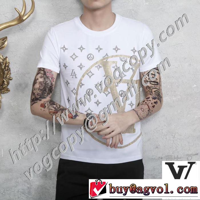 スタイルアップ ルイ ヴィトン 2色可選 LOUIS VUITTON  2020モデル 半袖Tシャツ ストリート感あふれ