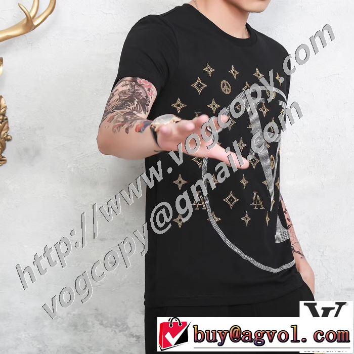 スタイルアップ ルイ ヴィトン 2色可選 LOUIS VUITTON  2020モデル 半袖Tシャツ ストリート感あふれ