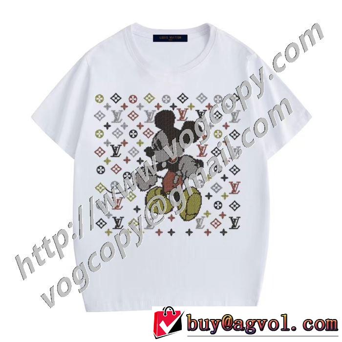 4色可選 ルイ ヴィトン人気の高いブランド  LOUIS VUITTON 半袖Tシャツ 普段使いにも最適なアイテム