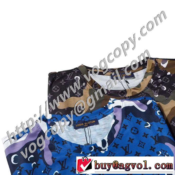 やはり人気ブランド ルイ ヴィトン2色可選  LOUIS VUITTON お値段もお求めやすい 半袖Tシャツ
