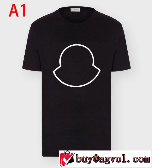 人気ランキング最高MONCLER Geniusプリント ｔシャツ モンクレール コピー メンズ 着こなしコットンウェア コーディネート 黒