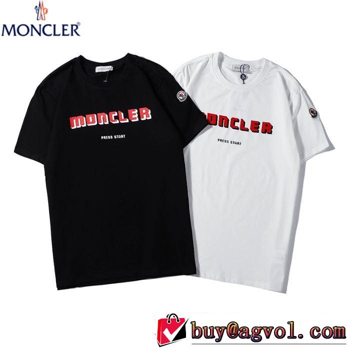 希少入手困難MONCLERモンクレール アーケード Tシャツ 使いやすい 2020年の新作アイテム 品質保証 ブラック ホワイト