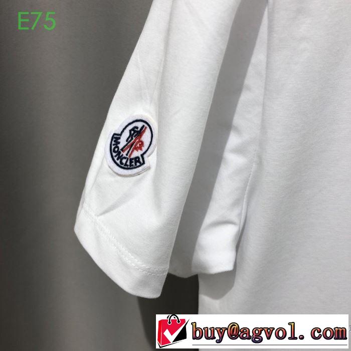 2020SS人気 2色可選 モンクレール MONCLER 今回注目する 半袖Tシャツ 2年以上連続１位獲得
