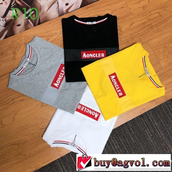 多色可選 最新の入荷商品 半袖Tシャツ ストリート系に大人気 モンクレール MONCLERどのアイテムも手頃な価格で
