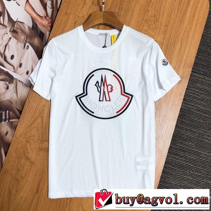 通勤通学どちらでも使え 半袖Tシャツ2色可選  素敵なアイテム モンクレール限定アイテムが登場  MONCLER