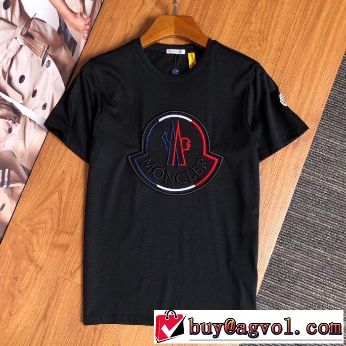 通勤通学どちらでも使え 半袖Tシャツ2色可選  素敵なアイテム モンクレール限定アイテムが登場  MONCLER
