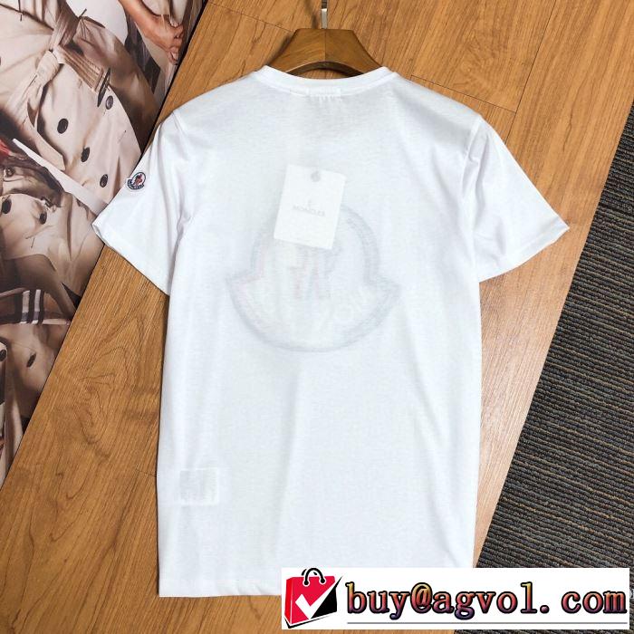通勤通学どちらでも使え 半袖Tシャツ2色可選  素敵なアイテム モンクレール限定アイテムが登場  MONCLER