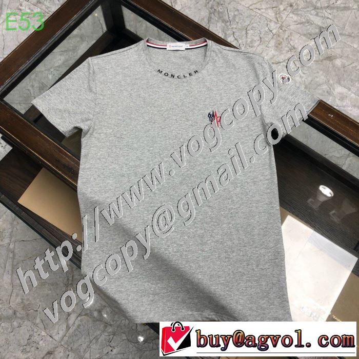 多色可選 普段使いにも最適なアイテム 半袖Tシャツ 人気の高いブランド モンクレール MONCLER